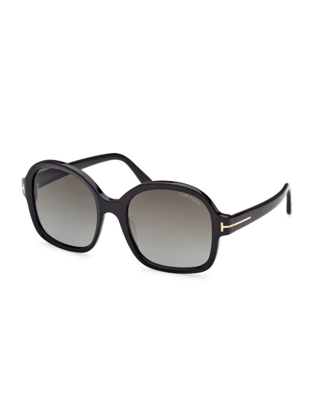 Tom Ford Hanley FT1034 (01B) square oval black sunglasses